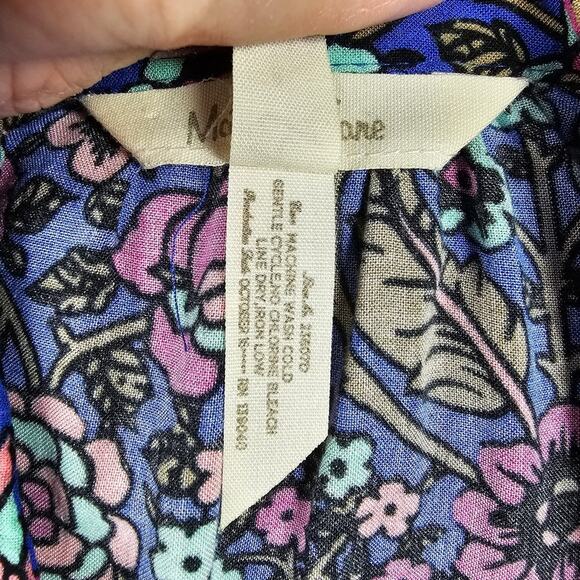 MATILDA JANE Thoughts and Dreams High-Low Purple Floral Dress Crochet Tr… - Picture 8 of 11